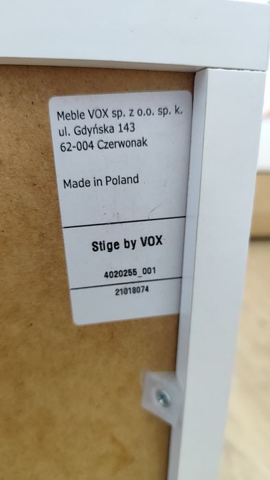 VOX Komoda z szufladą i mobilnym kontenerkiem Stige