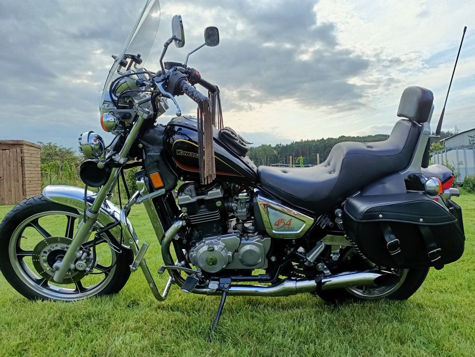 Kawasaki LTD 454 – klasyczny cruiser | napęd pasem | gotowy do jazdy