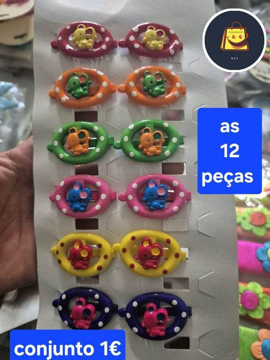 Passadores de cabelo menina senhora