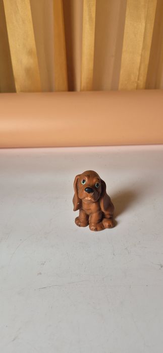 Dwie stare gumowe zabawki PRL komplet  pies i żaba (33