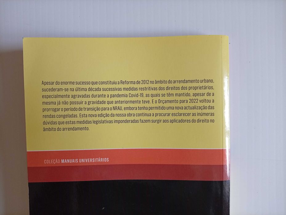 Livro "Arrendamento Urbano", de Luís Menezes Leitão