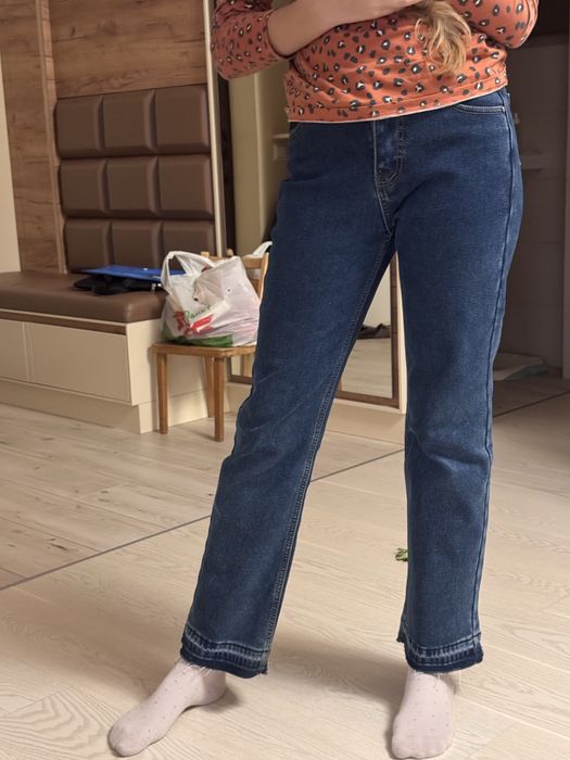 Джинсы на флисе 152