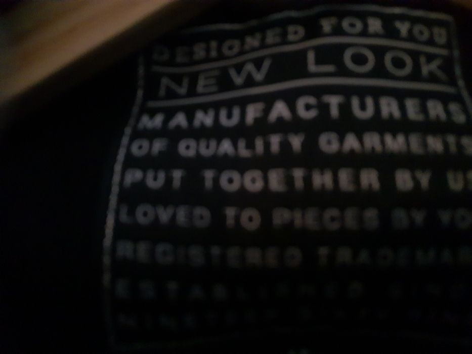 New Look czarny płaszczyk 14 42