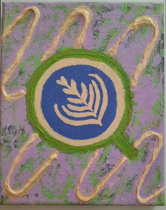 Картина акрилом Горнятко з кавою