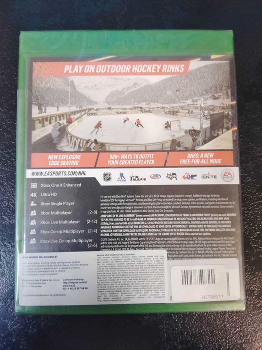 Nowa NHL 19 Xbox One Angielska wersja gry - brak PL
