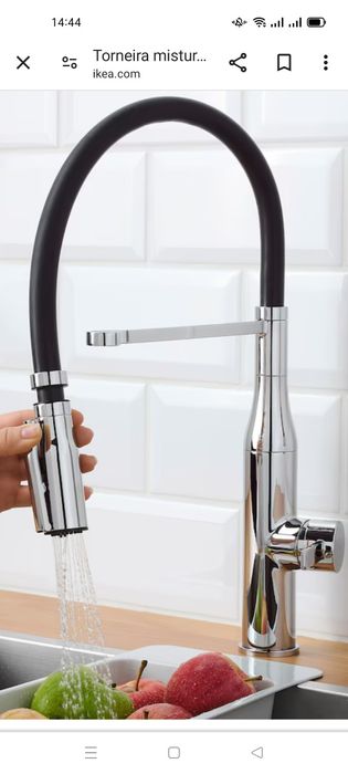 Torneira misturadora de cozinha, cromada. NOVA, IKEA