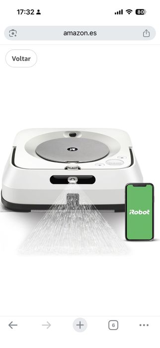 Esfregona automatica I ROBOT Mopa Braava Jet M6 com acessórios