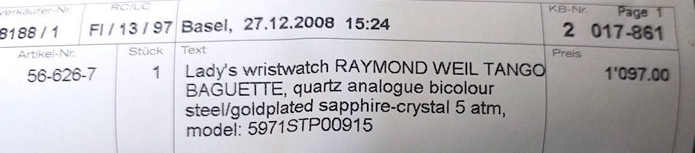 Часы женские RAYMOND WEIL