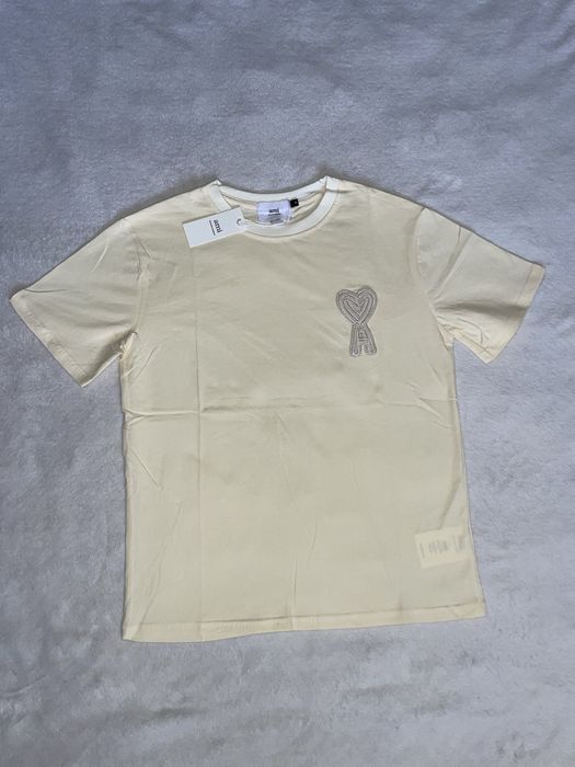 T shirt Bege da AMI Paris