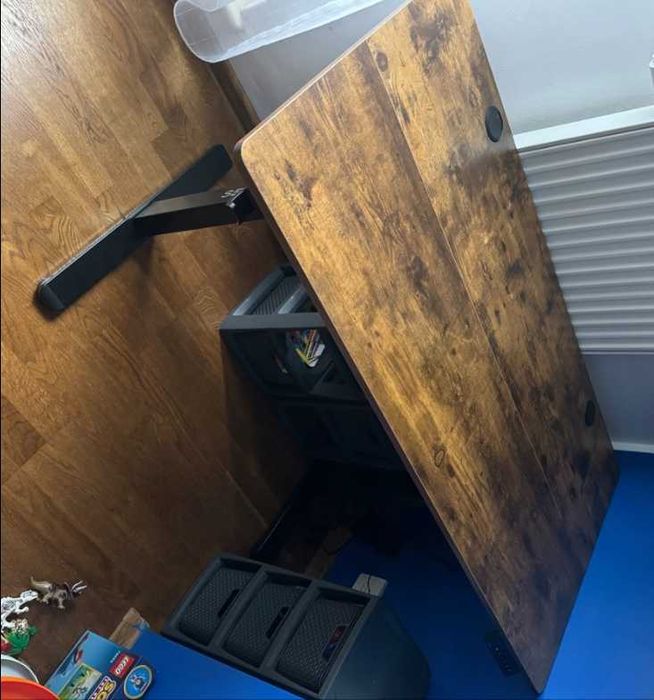 Nowe Biurko Elektryczne 120x60cm Regulowane do 70kg Gamingowe do Domu do Biura Podnoszone - FV