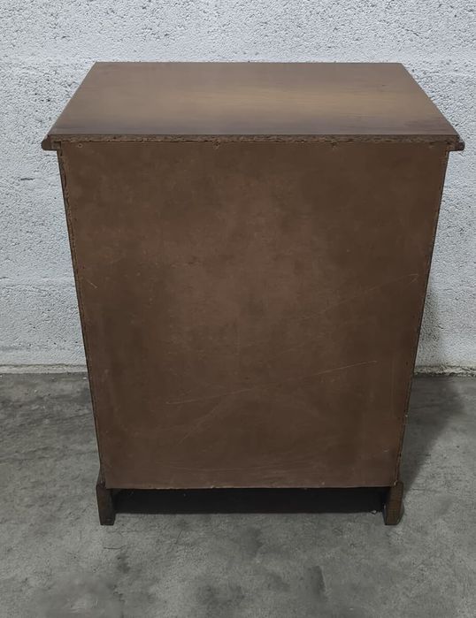 Par de mesinhas de cabeceira em madeira maciça de castanho , perfeito