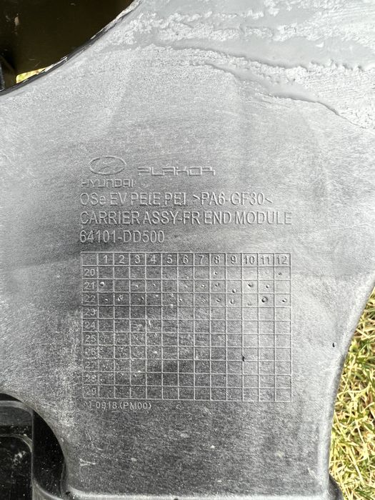 Hyundai Kona electric Телевізор Телевизор Панель Рамка радиаторів