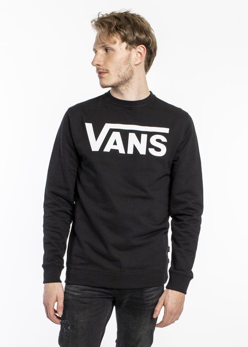 Bluza czarna z nadrukiem logo Vans M
