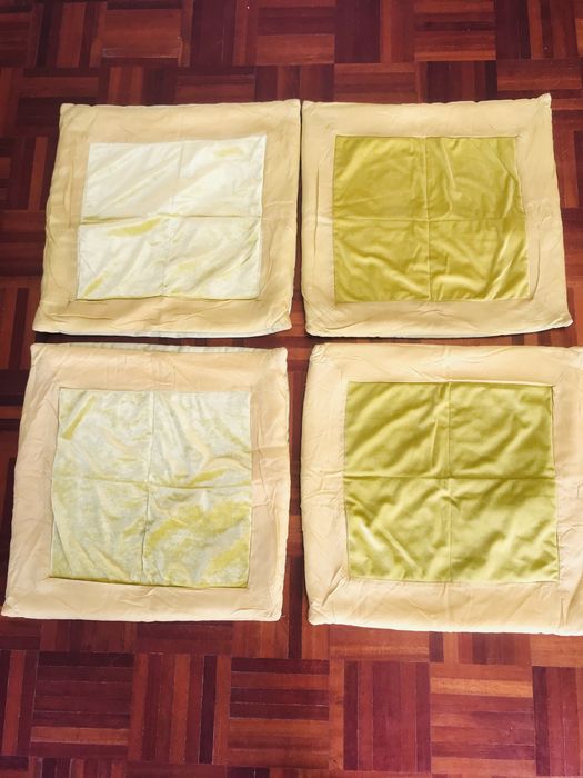 Vários tipos de almofadas e fronhas