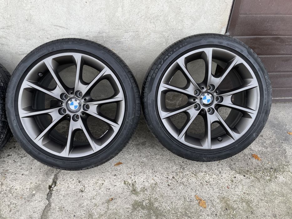 (96)Koła, Felgi 5x120 18” Oryginał BMW f30, Grafit