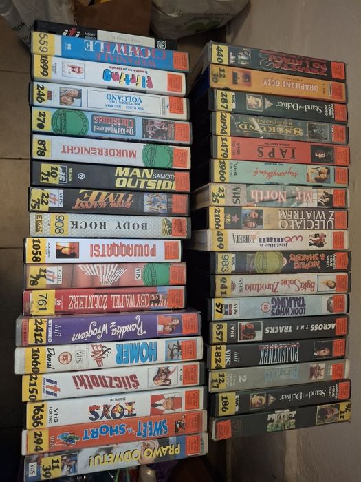 Kasety VHS po mojej wypożyczalni