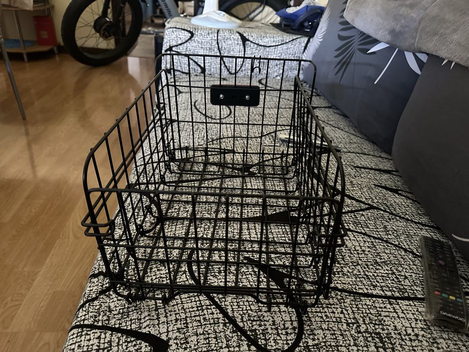 Cesto de Armazenamento Dobrável para Bicicleta, Ideal para Diversos Modelos de Bicicletas