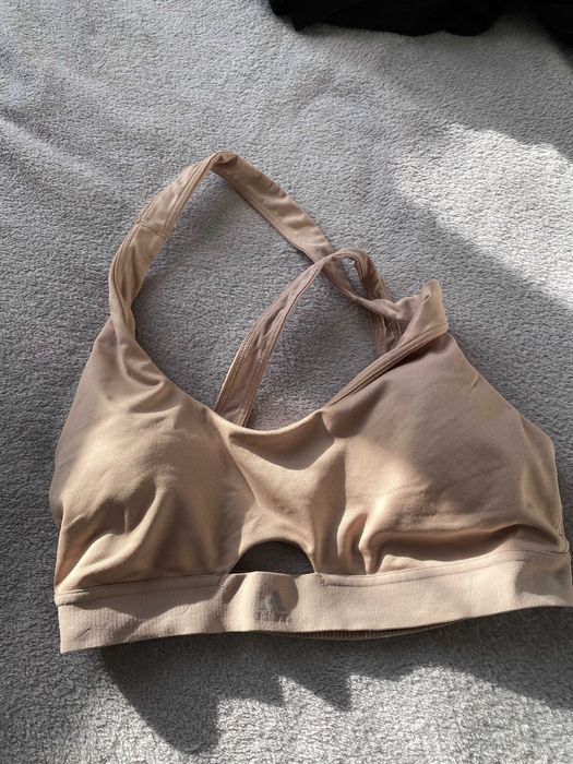 Stanik sportowy Adidas pudrowy róż