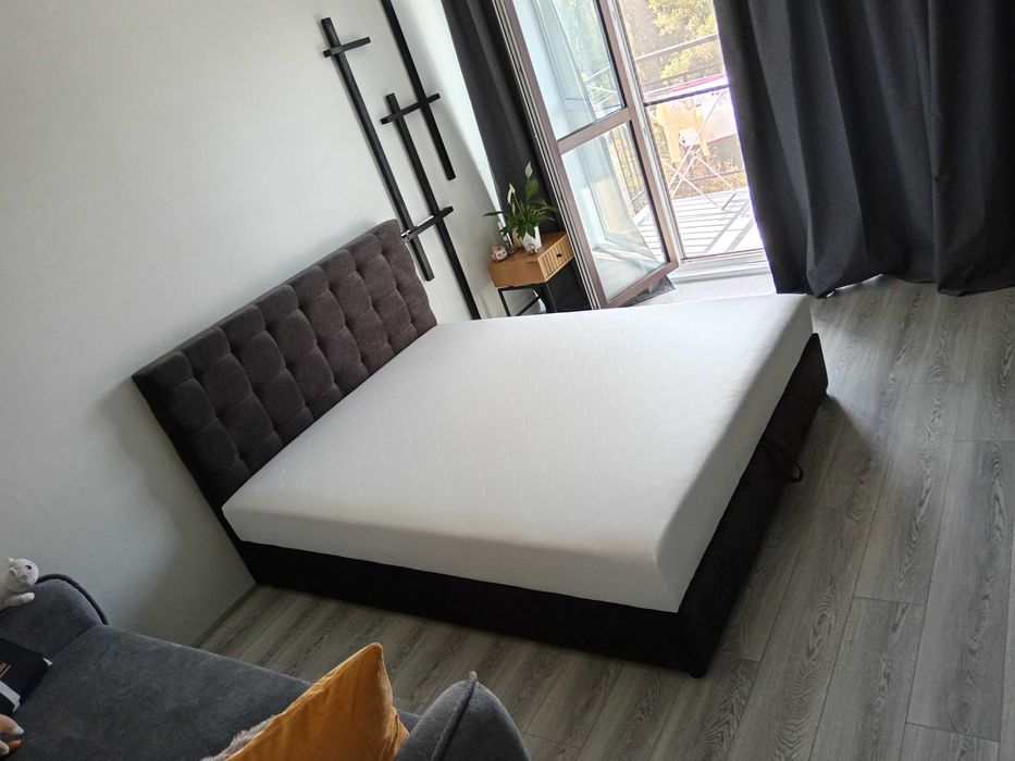 Ліжка двуспальні з каркасним матрацом – від виробника!