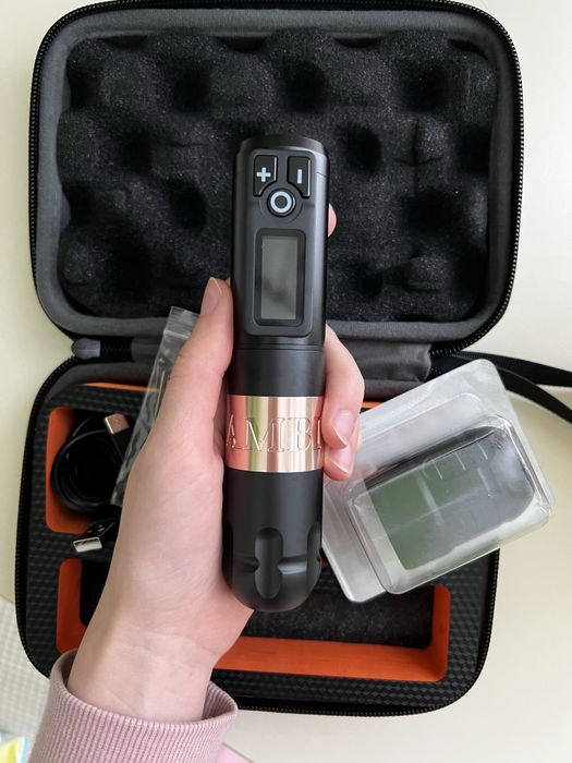 Бездротова тату машинка Ambition Soldier Gold + повна комплектація