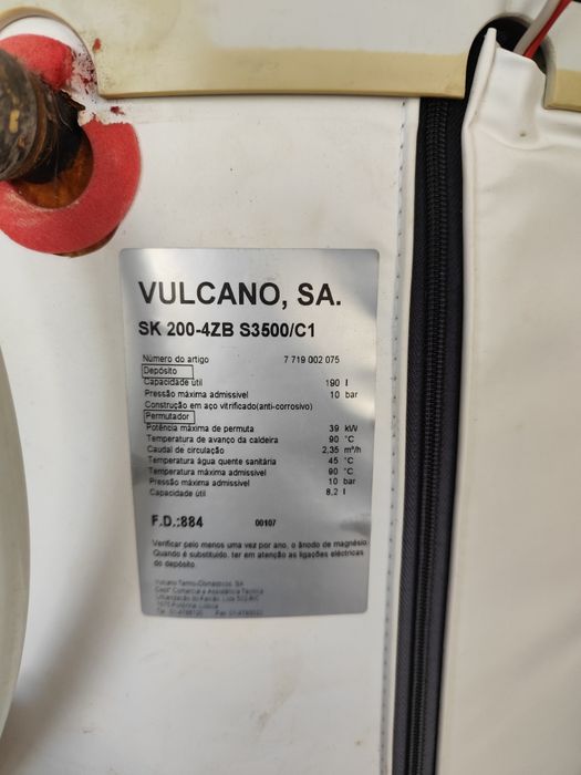 Vendo depósito de água vulcano 190 l