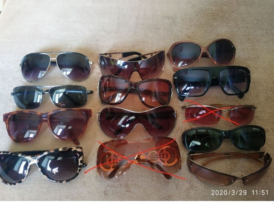 Очки солнечные женские и мужские