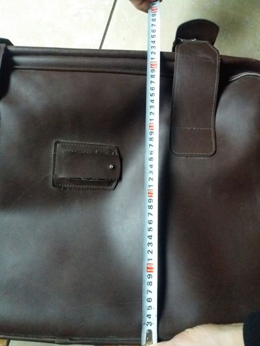 Torba skórzana podróżna walizka retro