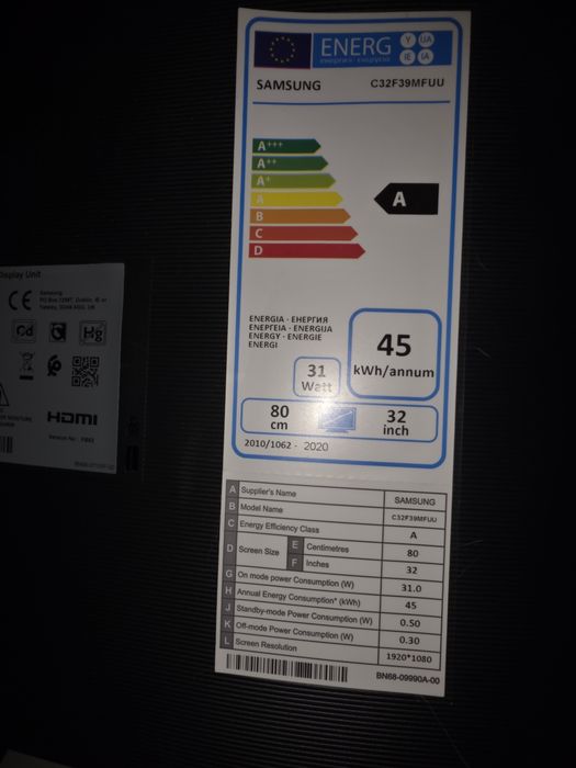Samsung C32F39MFUU 32´´ Full HD LED Curved Monitor