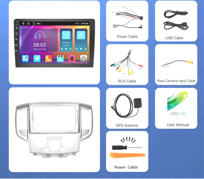 RÁDIO GPS ANDROID 13 NISSAN NV200 14-