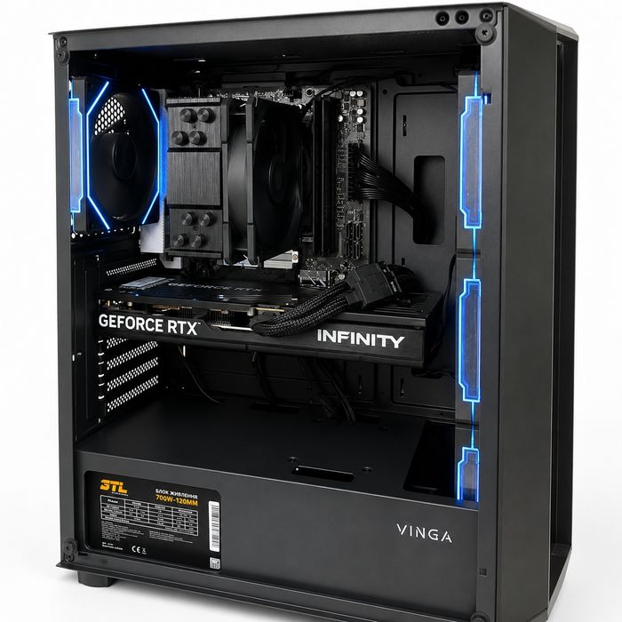 Ігровий комп'ютер Ryzen 5 7500F / RTX 5070/32gb ddr5/WIFI/ssd m2 512