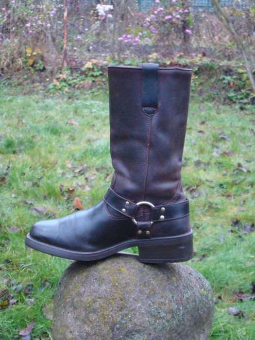 Кожаные МОТО сапоги REDCAR by KOCHMANN 42 - 43р. мотоботы CHOPPER