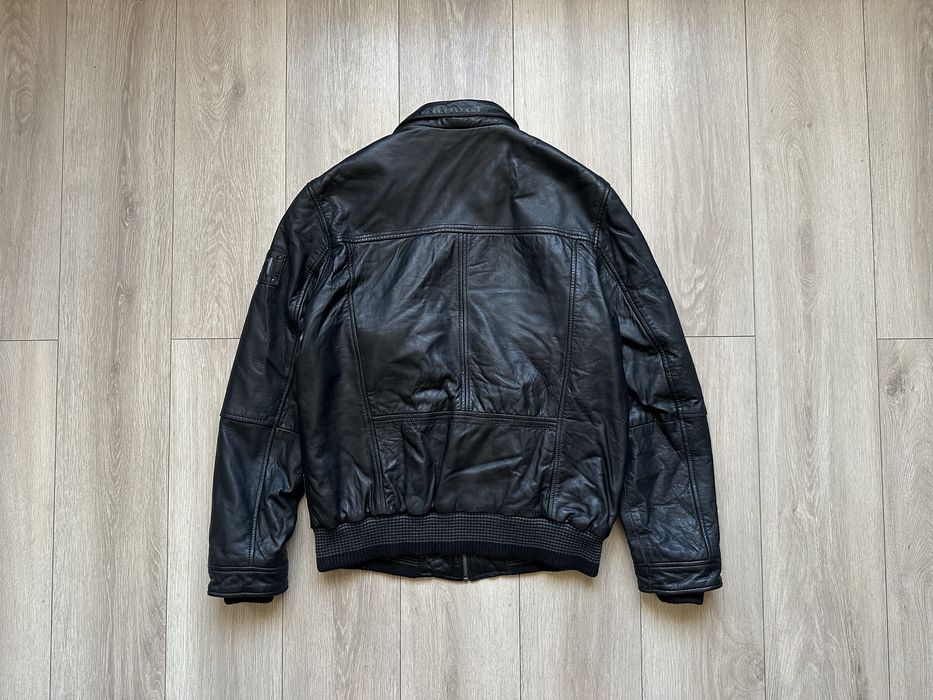 Шкіряна куртка бомбер Q-21 swiss leather jacket