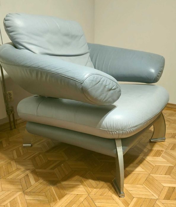 Skórzany fotel KLER, w dobrym stanie
