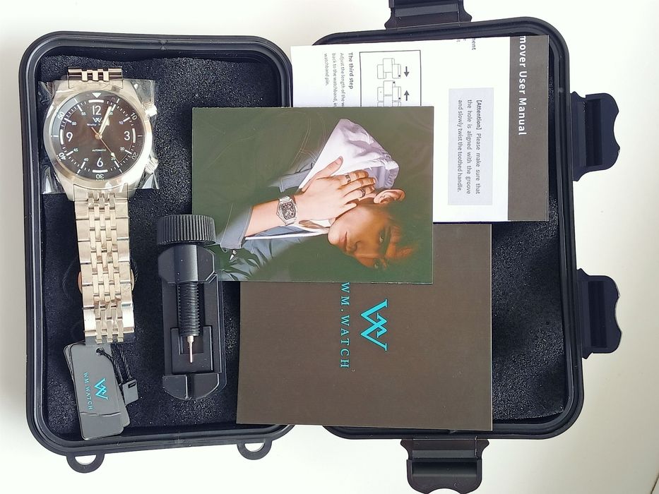 Механічний годинник Welly Merck WM089 WR 200м Seagull 1612