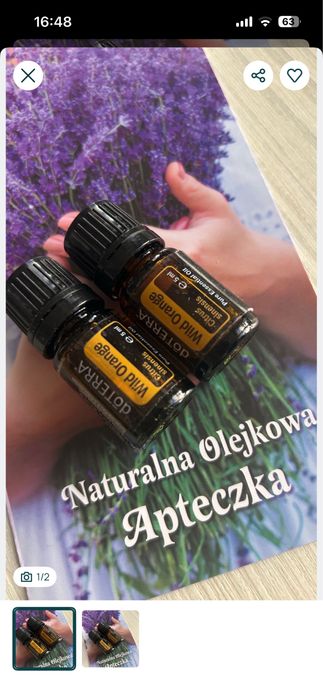 Pomarsnczowe olejki Doterra 2szt.