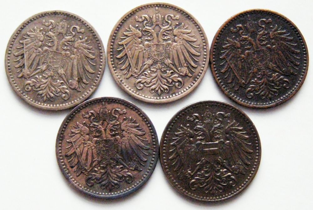 Monety srebrne Franciszek Józef. 1 Korona ,halerze,krajcary