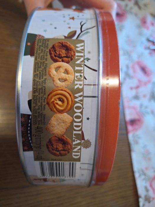 Ciastka maślane i czekoladowe 400g puszka