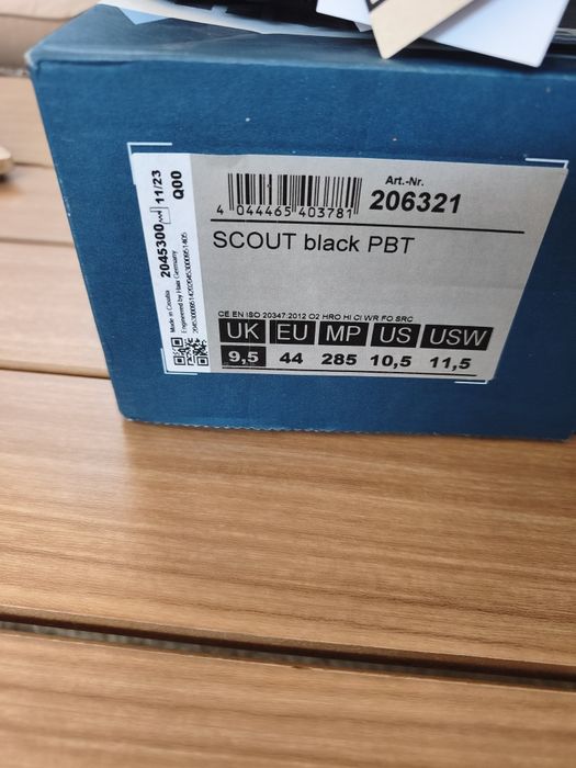 Botas Haix SCOUT black PBT