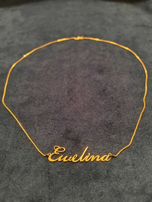 Złoty naszyjnik celebrytka Ewelina Yes