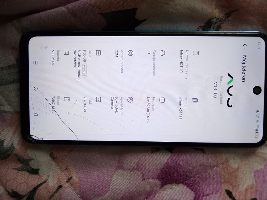 Infinix HOT 40i Palm Blue