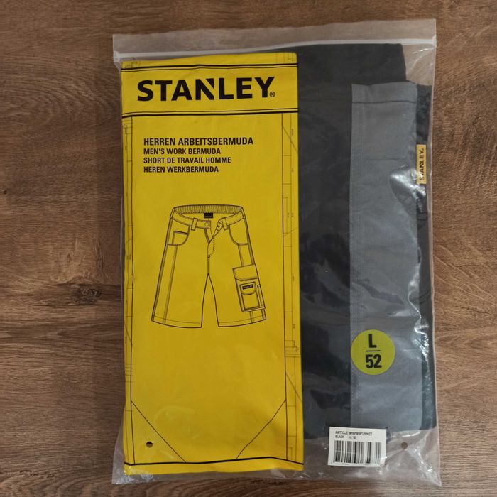 Stanley Men's Work Bermuda – Spodenki Robocze Szorty L/52 Black