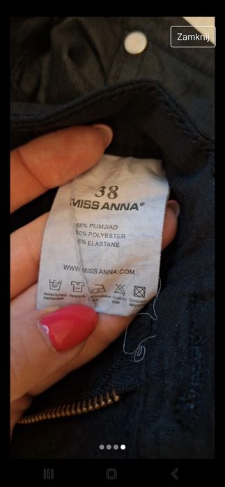 Spodnie ala skórka lycra