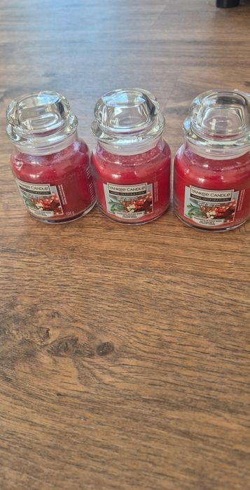 Yankee candle świeca świeczka zapachowe 3 szt