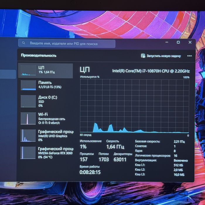 Dell G15 Rtx 3060, i7 10870H, 32Gb ігровий ноутбук