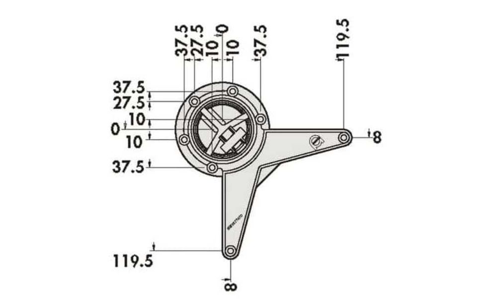 4 pernas de mesa de metal cinzentas da marca Camar