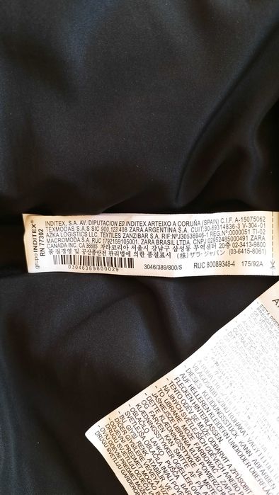 Blusão unissexo acolchoado da Zara