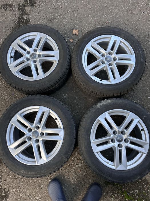 Оригинальные диски audi r17 с зимней резиной 225/55R17