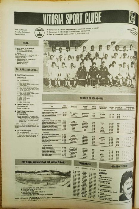 Cadernos de A Bola Nº 17 - Época 1988-89