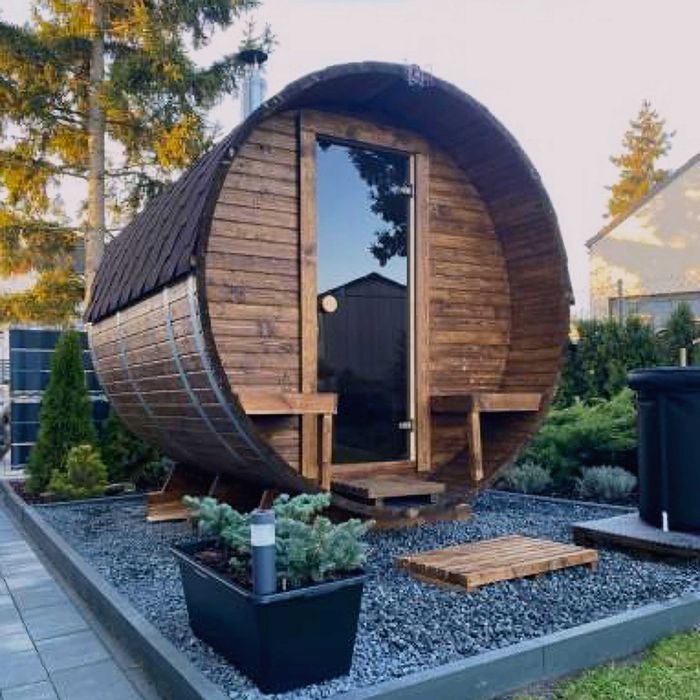 Sauna ogrodowa BECZKA 340 cm do samodzielnego montażu