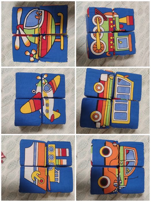 Кубики мягкие игрушки